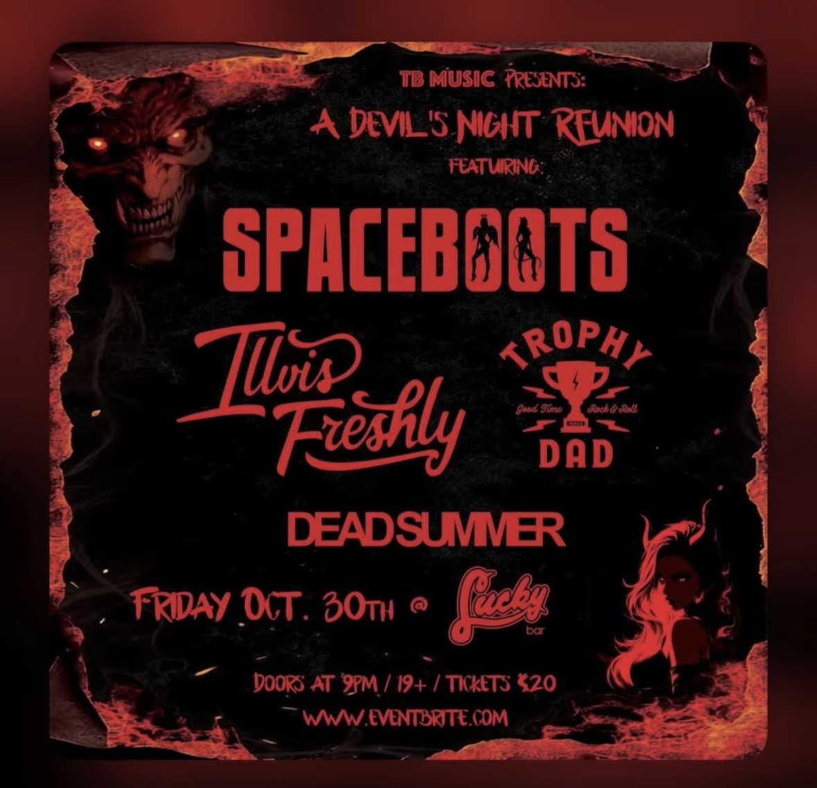 SPACEBOOTS - A devils night reunion